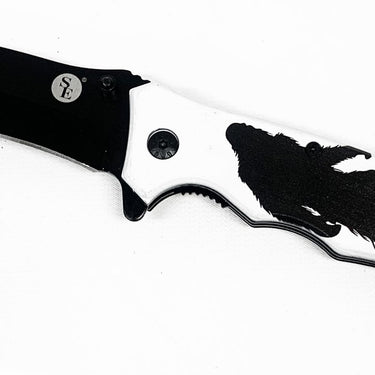 Sona Enterprises 4-1/2"/8" Spring Assisted Drop Point Pocket Knife