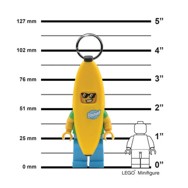 LEGO Minifigures Large 3 Inch Tall Figure Keychain Light - Banana Guy