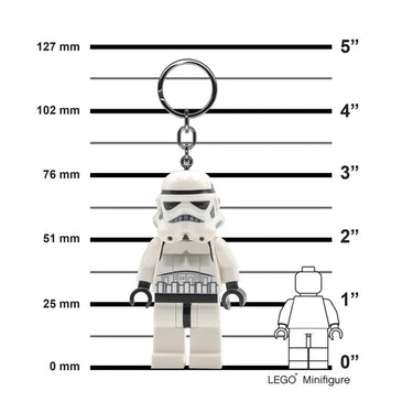 LEGO Star Wars Large 3 Inch Tall Figure Keychain Light - Stormtrooper
