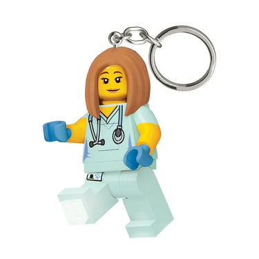 LEGO City Large 3 Inch Tall Figure Keychain Light - Veterinarian
