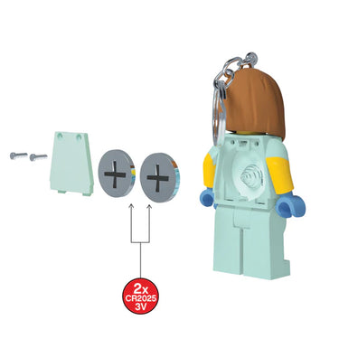 LEGO City Large 3 Inch Tall Figure Keychain Light - Veterinarian