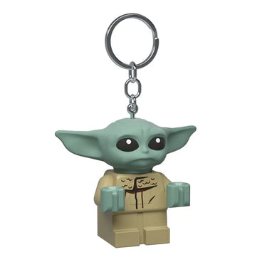 LEGO Star Wars The Mandalorian Large 2 Inch Tall Figure Keychain Light - Grogu
