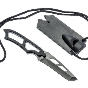 Sona Enterprises 8" Neck Knife with Whistle Sheath and Lanyard