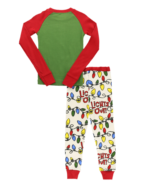 Lights Out Kid's Long Sleeve Reindeer PJ's 3T