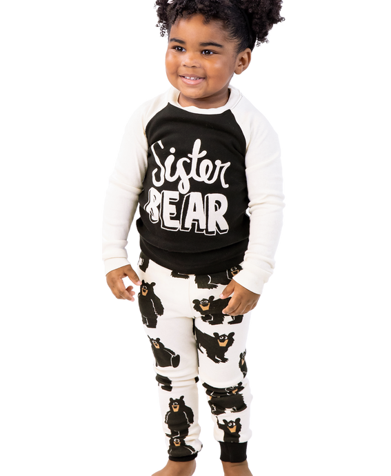 Sister Bear Kid's Long Sleeve PJ's 3T