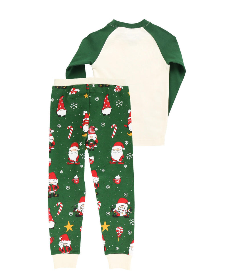 Load image into Gallery viewer, Christmas Gnome Kid&#39;s Long Sleeve PJ&#39;s 10
