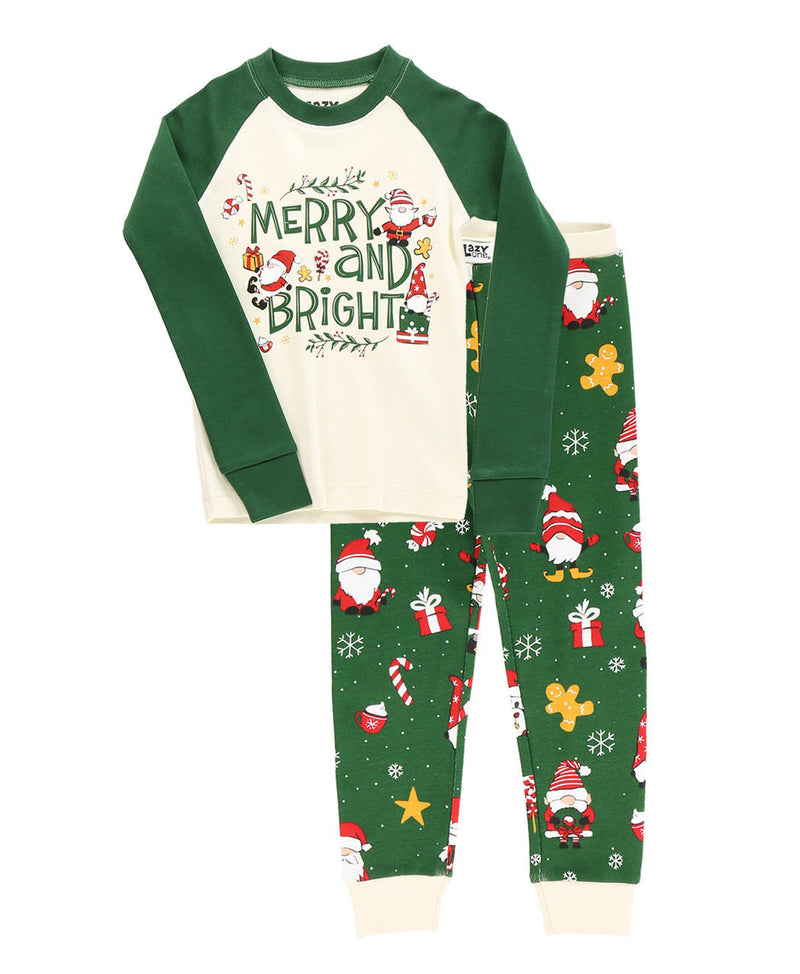 Load image into Gallery viewer, Christmas Gnome Kid&#39;s Long Sleeve PJ&#39;s 2T
