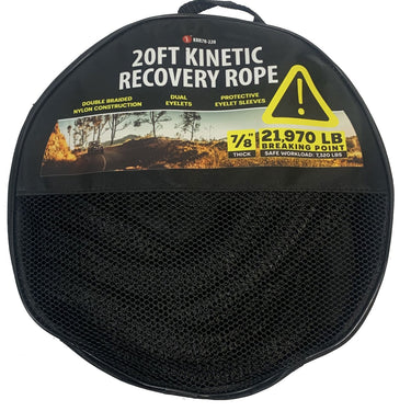 Sona Enterprises 7/8"x20' Kinetic Recovery Black Rope