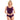 Krinkle Cross Back One Piece Swimsuit (Eggplant) Size 10