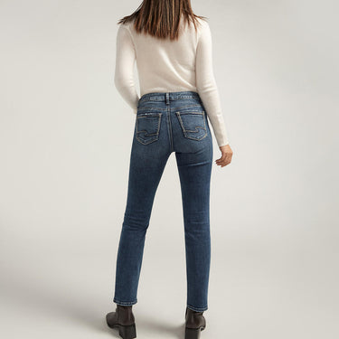 Silver Jeans Co. Elyse Mid Rise Straight Leg Jeans (Indigo) Size 31x29