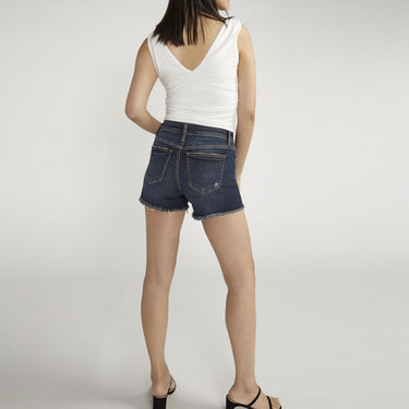 Silver Jeans Co. Suki Mid Rise Luxe Stretch Shorts (Dark Indigo) Size 32