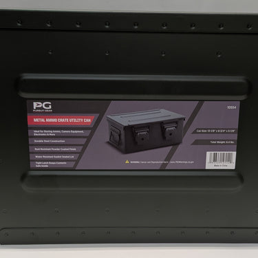 Pursuit Gear Metal Ammo Crate Utility Can
