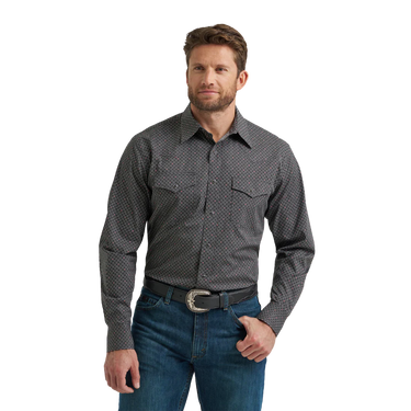 Wrangler Men's 20X Comfort Classic Shirt (Dark Shadow) Size XL