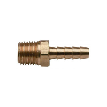 Moeller Marine 033401-10 Hose Barb, 1/4" NPT x 1/4" Brass Male Thread