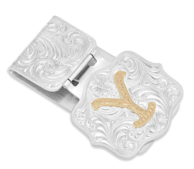 Load image into Gallery viewer, MONTANA SILVERSMITH THE DUTTON Y YELLOWSTONE MONEY CLIP
