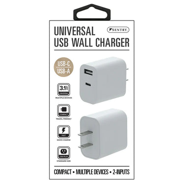 Sentry Dual USB Wall Charger BLACK MP400
