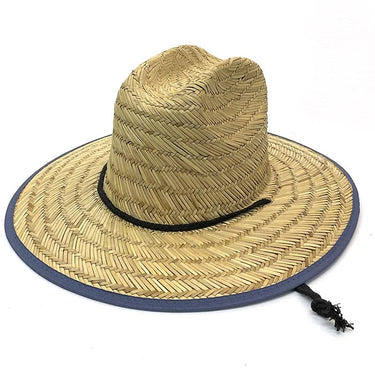 Dorfman Pacific MS401OS-NAT American Flag Straw Lifeguard Hat Natural