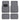BDK Standard Floor Mats - 4 Pieces Medium Grey