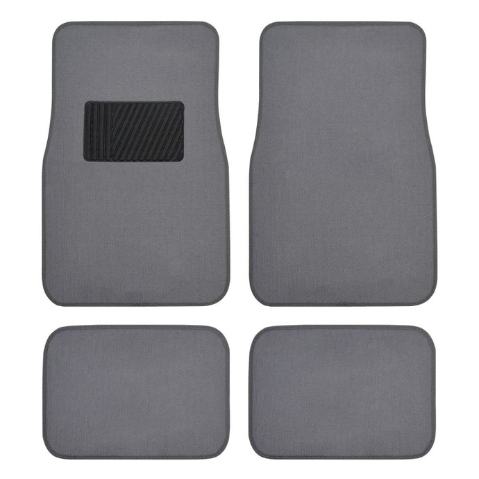 BDK STANDARD FLOOR MATS - 4 PIECES MEDIUM GREY