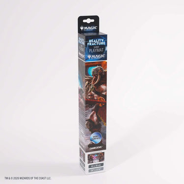 Garruk Reality Fracture Shiny Playmat in its retail tube packaging