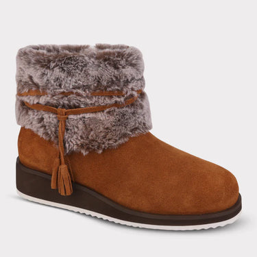 Mykos Bailee Women's Zip-Up Wedge Boot (Hickory) Size 8