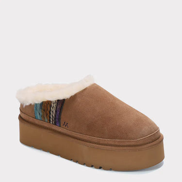 Mykos Jane Women's Slip-On Platform Slipper (Chestnut) Size 9