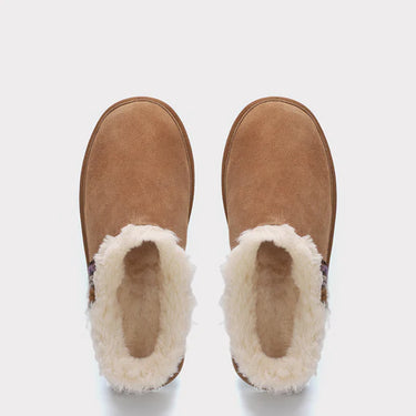 Mykos Jane Women's Slip-On Platform Slipper (Chestnut) Size 9