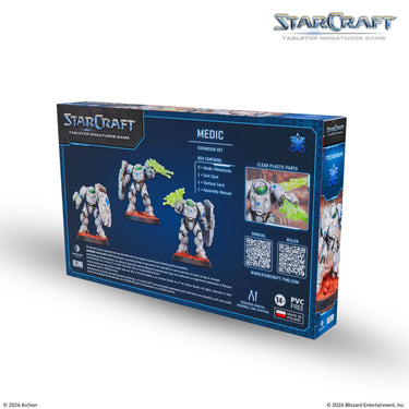 Back of the StarCraft Medic expansion box