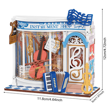Rolife Melody Instrument Shop DIY Miniature House