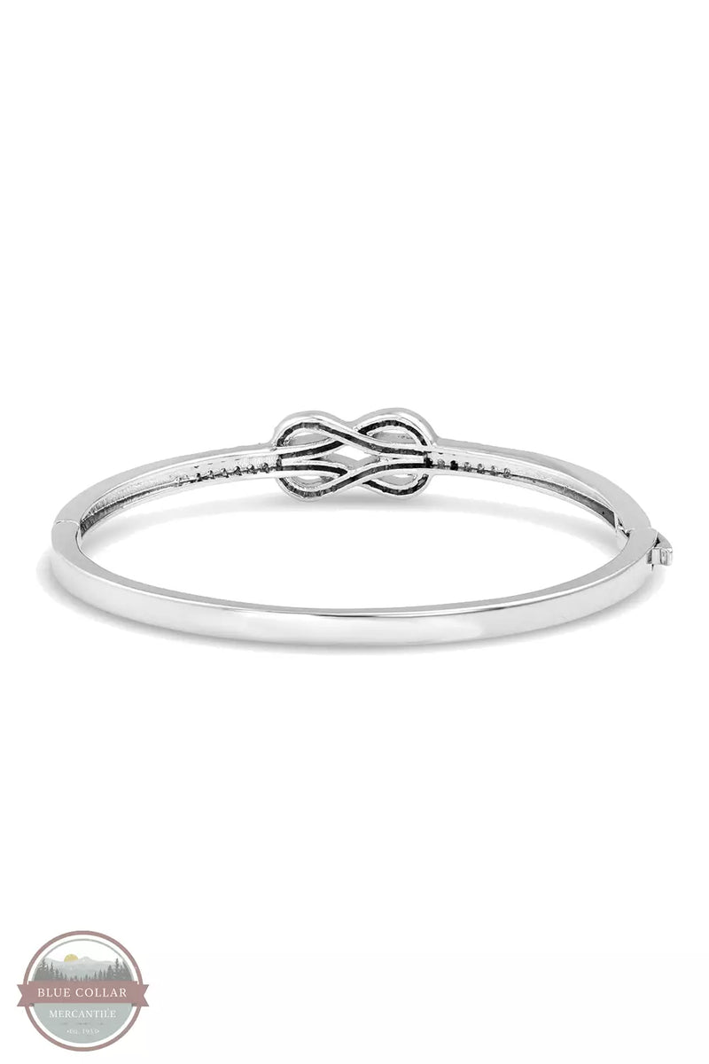 Load image into Gallery viewer, FOREVER &amp; ALWAYS KNOT BANGLE BRACELET BY MONTANA SILVERSMITHS
