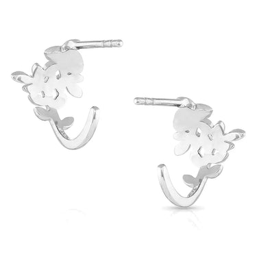 Montana Silversmith Bending Branches Tiny Hoop Earrings