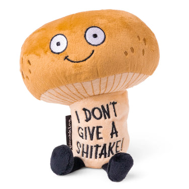 "I Don't Give A Shitake" Plush Mushroom