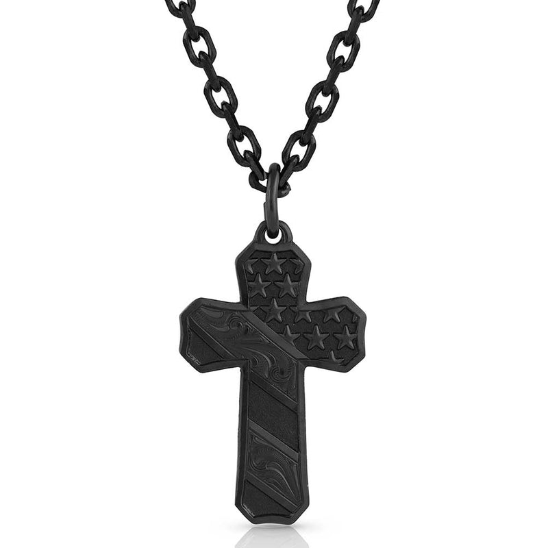 Load image into Gallery viewer, Montana Silversmith Dawn&#39;s Early Light Cross Necklace
