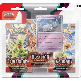 Pokemon Scarlet and Violet 3 Obsidian Flames 3-Pack Blister