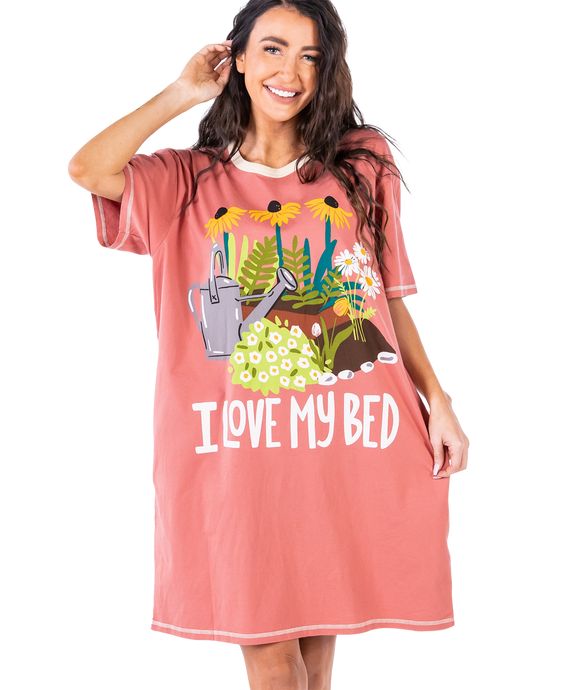 I Love My Bed Plant Nightshirt