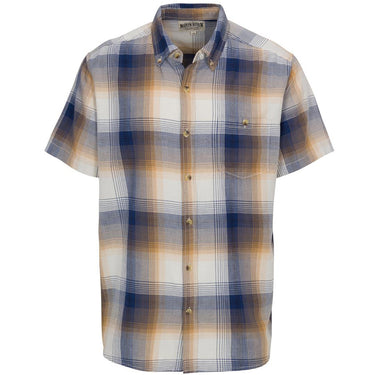 North River Men's Fine Twill Umbre Plaid Shirt (Lark) Size XL