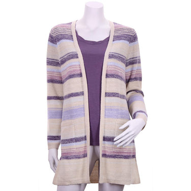 North River Light Weight Stripe Cardigan Size 2X