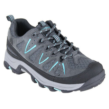 Northside Boys' & Girls' Cheyenne Jr Hiking Shoe Size Little Kid 2 (Grey/Aqua)