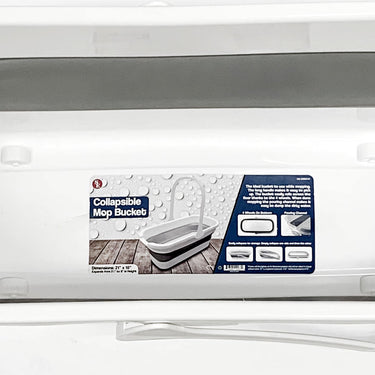 Sona Enterprises Collapsible White/Grey Mop Bucket
