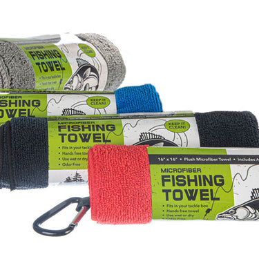 Sona Enterprises Microfiber Fish/Bait Towel with Carabiner (Sold Separately)