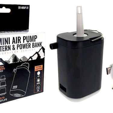 SE 3-IN-1 Mini Rechargeable Air Pump, Lantern & Power Bank