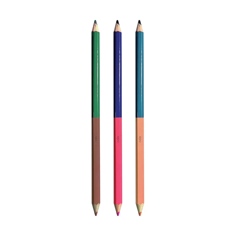 Load image into Gallery viewer, Ooly 2 of a Kind Double-Ended Colored Pencils (12 Set)
