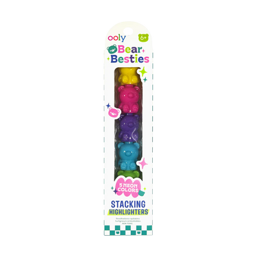 Ooly Bear Besties Stacking Highlighters - 5 Color