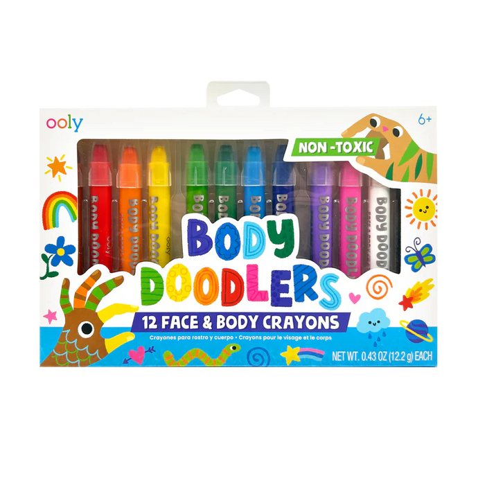 Ooly Body Doodlers - Face & Body Crayons (12 Set)