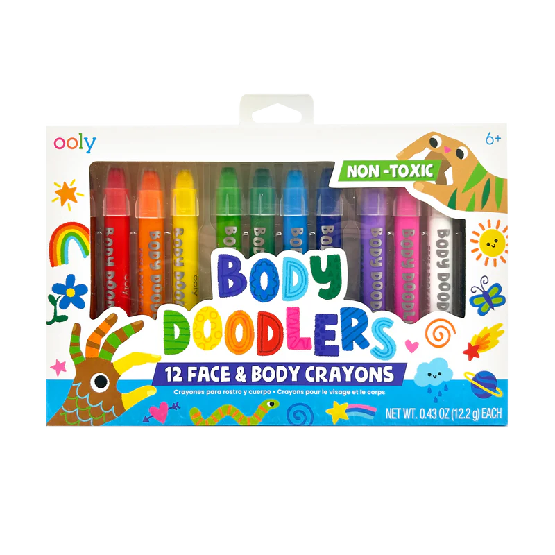 Load image into Gallery viewer, Ooly Body Doodlers - Face &amp; Body Crayons (12 Set)
