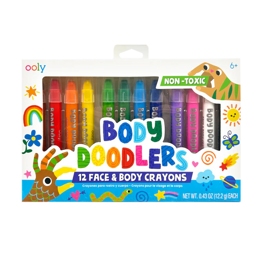 Ooly Body Doodlers - Face & Body Crayons (12 Set)