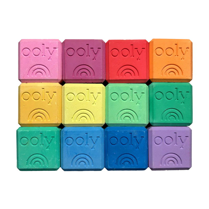 Load image into Gallery viewer, Ooly Chalk-O-Rama Block Sidewalk Chalk (12 Set)
