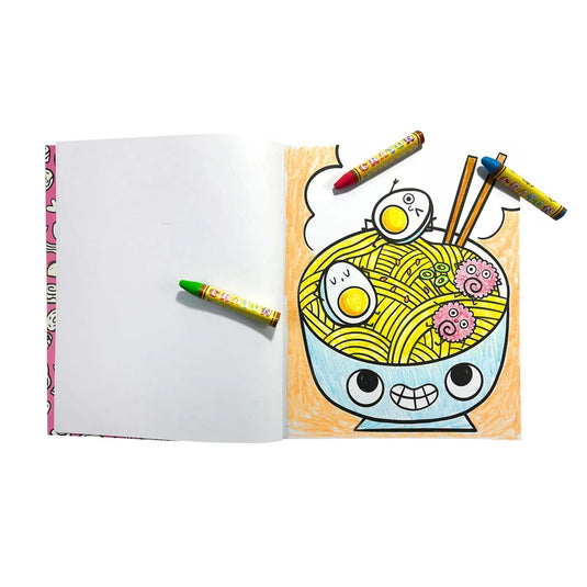 Ooly Color-in' Book Coloring Book - Happy Snacks