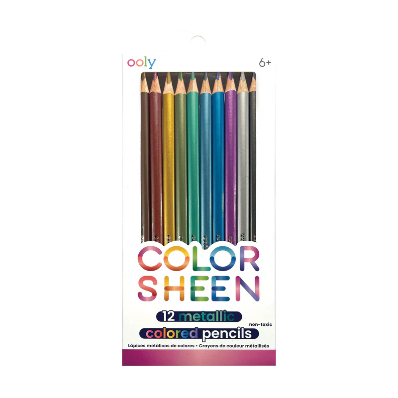 Load image into Gallery viewer, Ooly Color Sheen Metallic Colored Pencils (12 Set)
