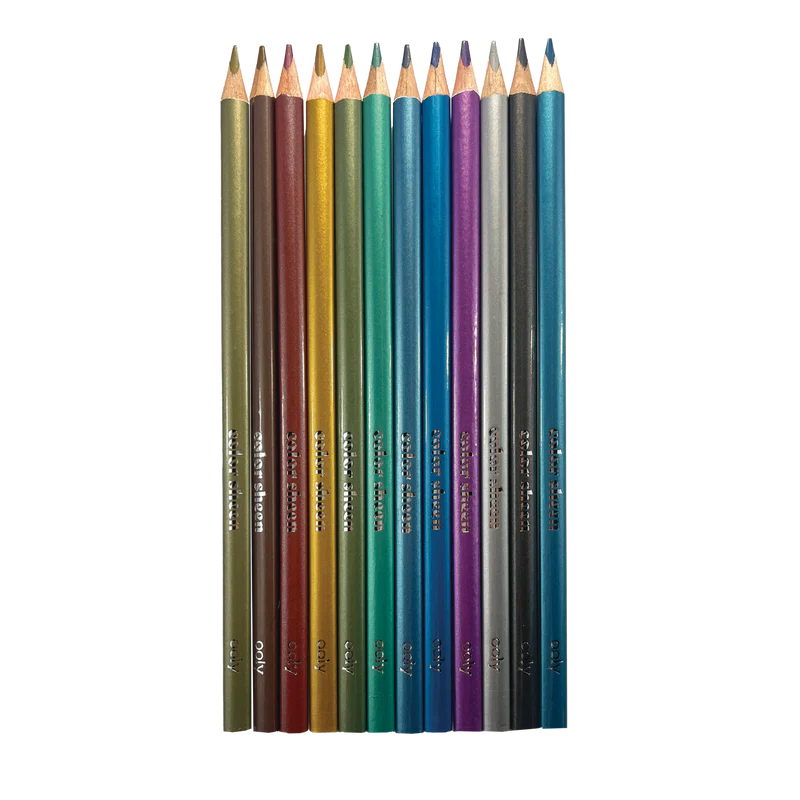 Load image into Gallery viewer, Ooly Color Sheen Metallic Colored Pencils (12 Set)
